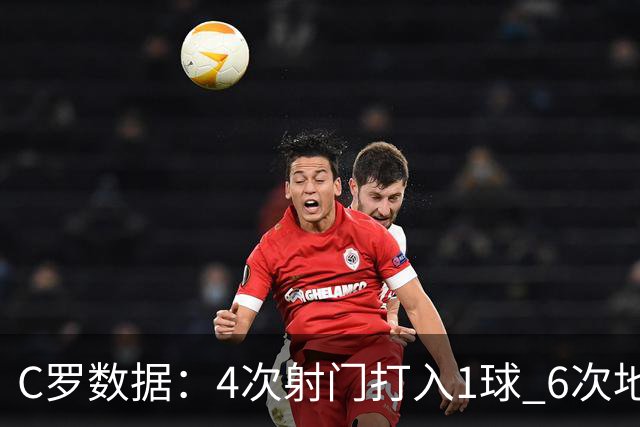 C罗数据：4次射门打入1球 6次地面对抗赢得5次